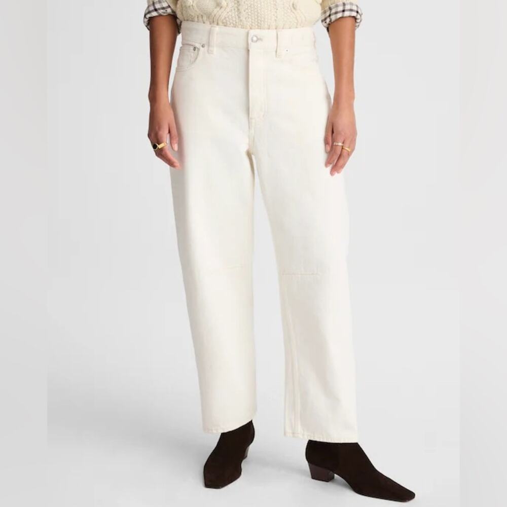Madewell Tall The Darted Barrel-Leg Jean in vintage canvas Size 26T